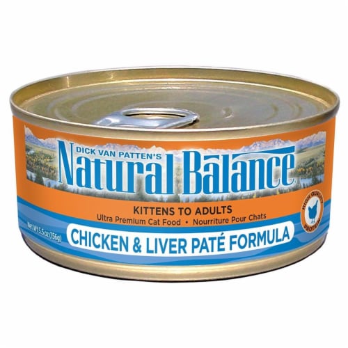 Natural Balance Original Ultra Chicken & Liver Pate Wet Cat Food, 5.5 oz Can