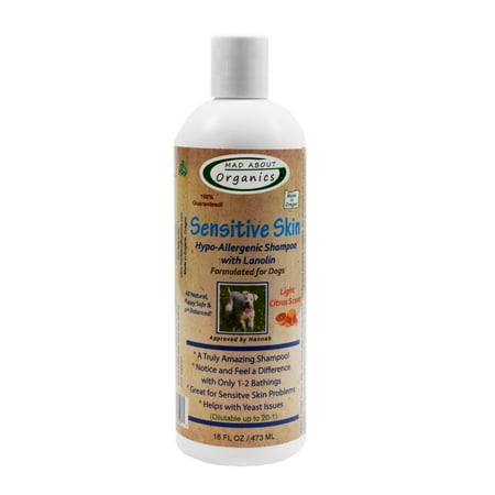 Mad About Organics Sensitive Pet Shampoo 16oz