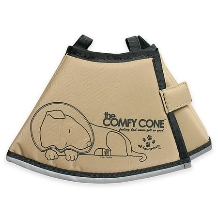 All Four Paws Comfy Cone - XS - Tan - Soft Pet Recovery Collar for Dogs & Cats