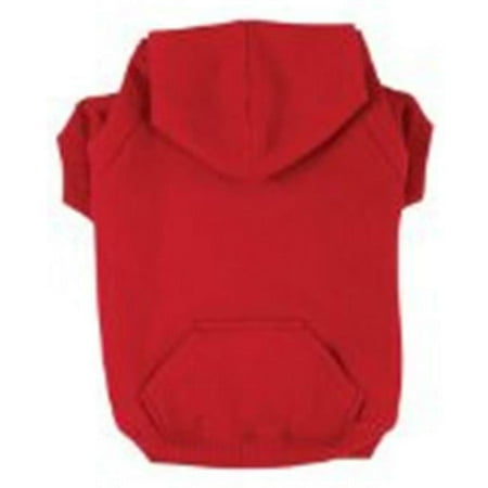 Zack & Zoey Basic Dog Hoodie - XL - Tomato Red - 24" Length