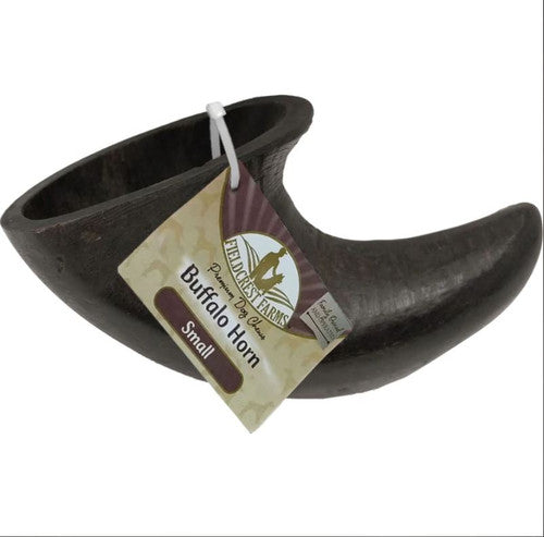 Fieldcrest Farms Buffalo Horn Small Dog Chew Treat All Natural Long Lasting