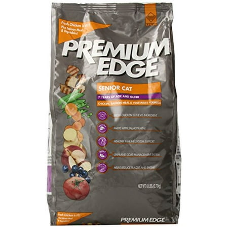 Premium Edge Chicken Salmon Vegetables Hairball Senior Ca...