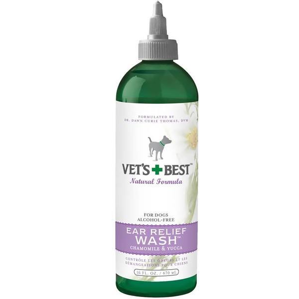 Vet's Best Ear Relief Wash for Dogs - 4 fl oz - Natural Ear Cleaner & Soother