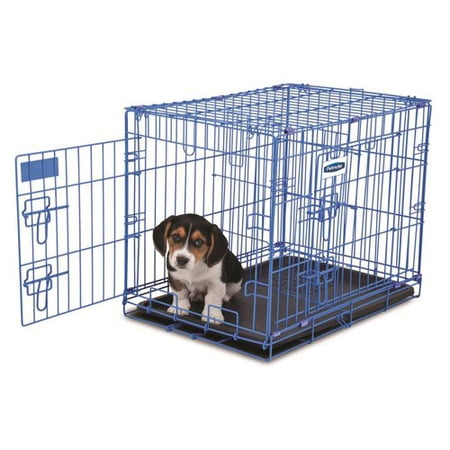 Petmate 21930 Puppy 2 Door Training Retreat, 24-Inch, Blu...