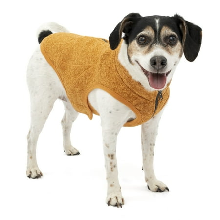 Kurgo K9 Core Sweater - Small - Heather Green/Orange - Dog Knit Sweater with Fleece Lining