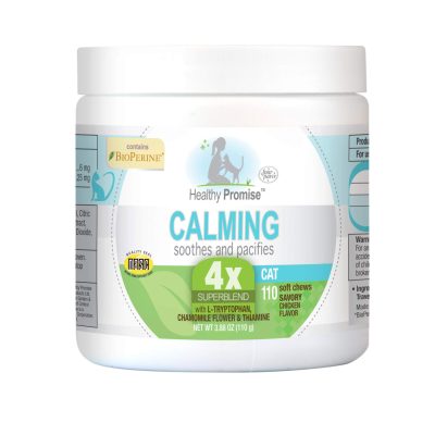 Four Paws Healthy Promise Cat Calming Chews - 110 Count Chicken Flavor Supplement