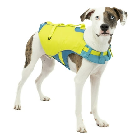 Kurgo Surf'n Turf Dog Life Jacket, Yellow, X-Small - Pet Water Safety Vest