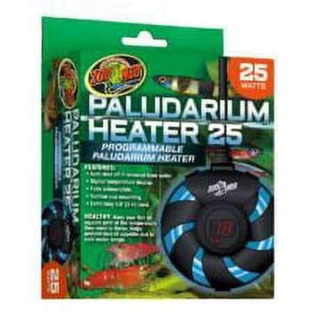 Zoo Med Paludarium Heater - 25W - Up to 7 Gallons - Automatic Submersible Heater