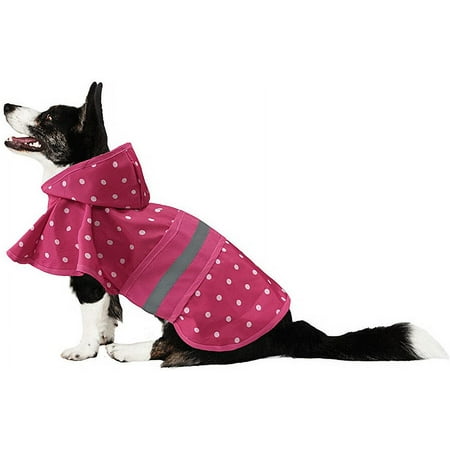 Fashion Pet Polka Dot Raincoat - Pink - Extra Small Dog