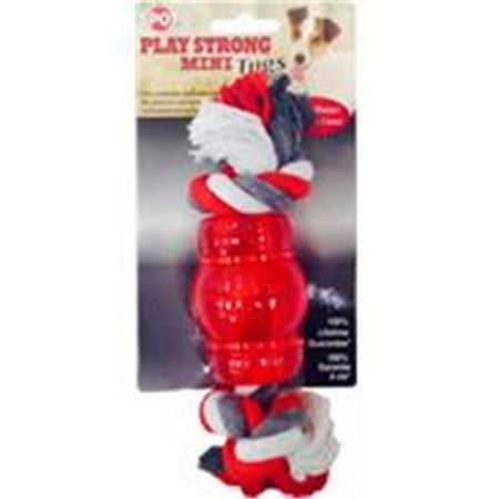 SPOT Play Strong Rubber Chew Dog Toys with Rope  2.75