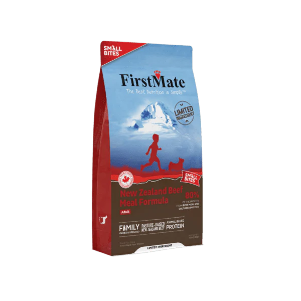 FirstMate New Zealand Beef Small Bites Dog Food 12lb Limited Ingredient Diet Grain-Free