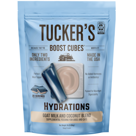 Tucker's Frozen Boost Cubes - Goat Milk & Coconut Blend - 1 lb Dog & Cat Treat