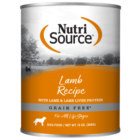 NutriSource Grain Free Lamb Formula Canned Dog Food - 12.3 oz Can