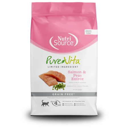 PureVita Grain Free Salmon & Pea Dry Cat Food - 4 lb Bag