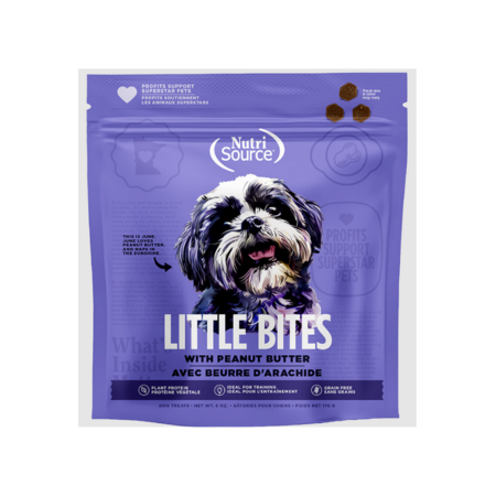 NutriSource Grain Free Little Bites Peanut Butter Dog Treats - 6 oz