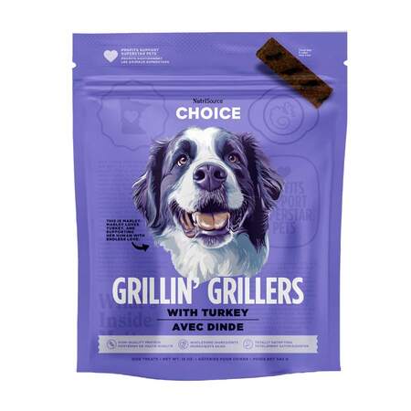 NutriSource Choice Grillin' Grillers Turkey Dog Treats - 32 oz