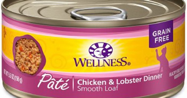 Wellness Complete Health Grain-Free Chicken & Lobster Pate Wet Cat Food, 5.5 oz Can