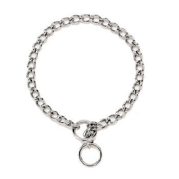 Titan Chain Training Dog Collar - X-Fine 1.5mm x 12" - Chrome Plated Choke Collar