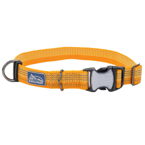 K9 Explorer Brights Reflective Dog Collar Desert Small 5/8" x 10-14" Adjustable Coastal Pet