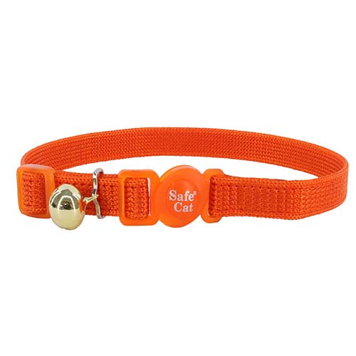 Coastal Safe Cat Breakaway Collar - Sunset Orange, Adjustable 8-12 inch