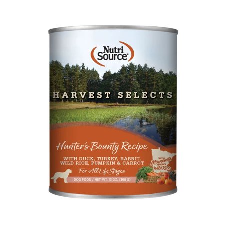 Nutrisource Dog Harvest Selects Hunter S Bounty 13Oz (Cas...