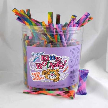 Super Kitty Boinks Multicolored Cat Toy, 100 Count