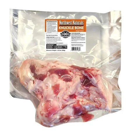 Northwest Naturals Frozen Beef Knuckle Bone for Dogs - Raw & Meaty, Dental Chew