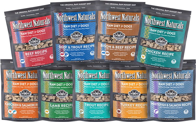 Northwest Naturals Frozen Raw Chicken Nuggets for Dogs - 6 lb Bag