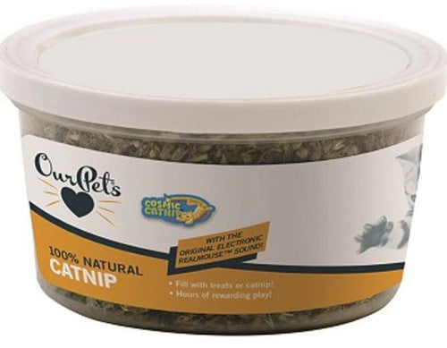OurPets Cosmic Catnip Cup - 0.5 oz - North American Grown Catnip - Stimulates Playful Behavior