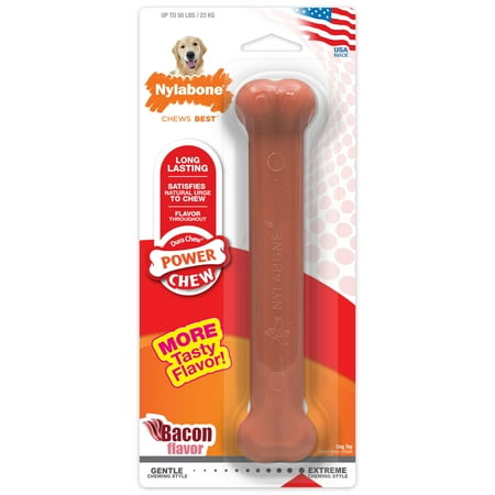 Nylabone Power Chew Durable Dog Toy - Bacon Flavor - Giant Size