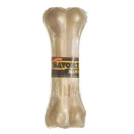 Savory Prime Pressed Rawhide Bone for Dogs, Natural, 4.5 Inch