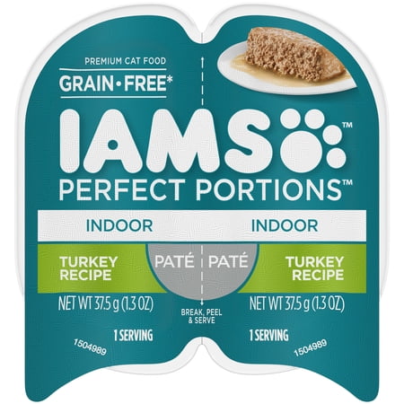 IAMS PERFECT PORTIONS Indoor Adult Grain Free Wet Cat Foo...