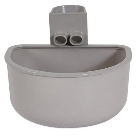 Petmate No Spill Kennel Cup - Large 21oz, Gray Dog/Cat Bowl, BPA-Free