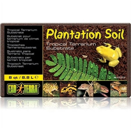 Exo Terra Plantation Soil - Terrarium Substrate - 8 Quart / 8.8 Liters