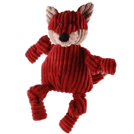 HuggleHounds Knotties Durable Plush Toy for Dogs with Mul...