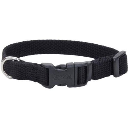Coastal Pet New Earth Soy Dog Collar - Onyx Black - Extra Small 8-12"