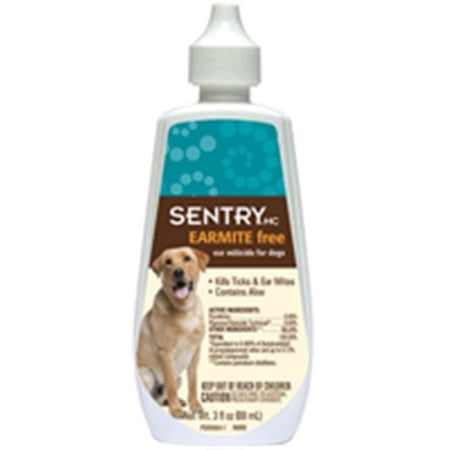Sentry HC Earmite Free Ear Miticide for Dogs, 3 oz