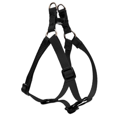 LupinePet Basics 1/2  Black 12-18  Step in Harness for Sm...