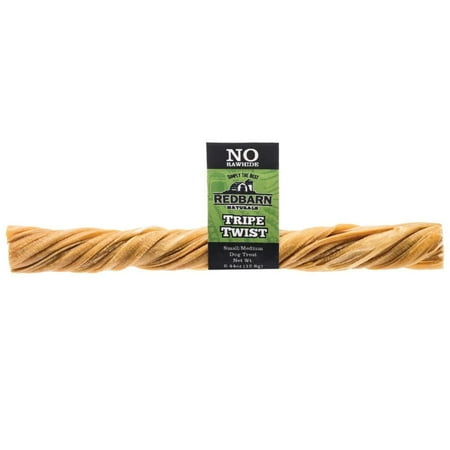 Redbarn Tripe Twist Dog Treats, Small/Medium, Natural Chews (35 Count)