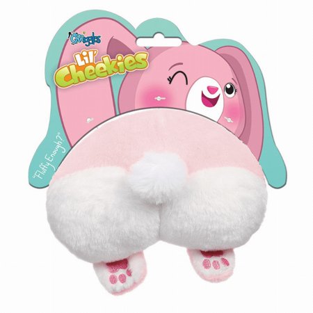 Grriggles Lil' Cheekies Bunny Dog Toy - Squeaky Plush Pet Toy