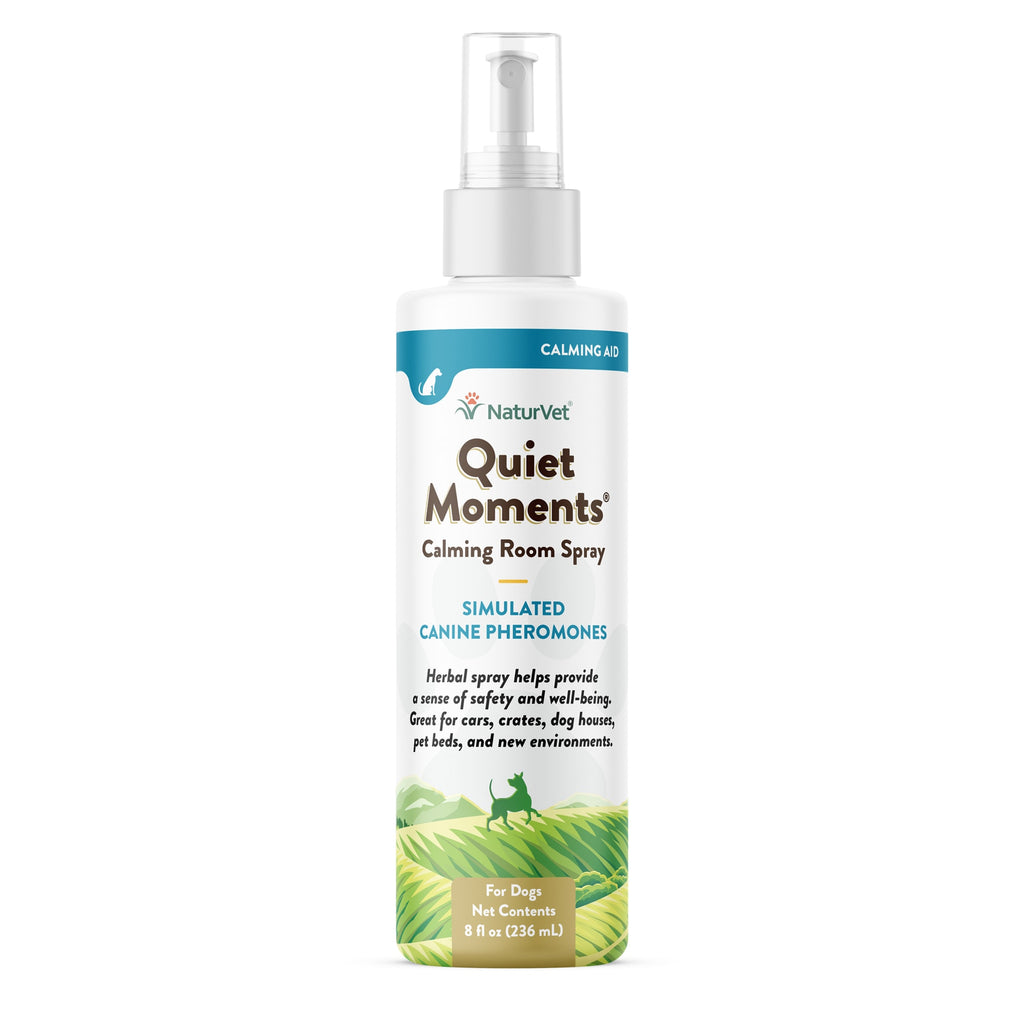 NaturVet Quiet Moments Herbal Calming Spray for Dogs - 8 oz - Canine Pheromones