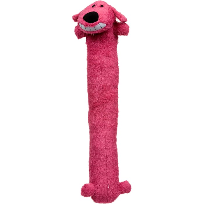Multipet Loofa Dog Jumbo - 24 Inch Plush Squeaky Dog Toy - Assorted Colors