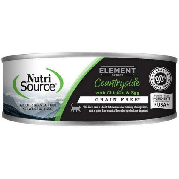NutriSource Element Series Grain-Free Canned Cat Food - Countryside Recipe - 5.5 oz Can