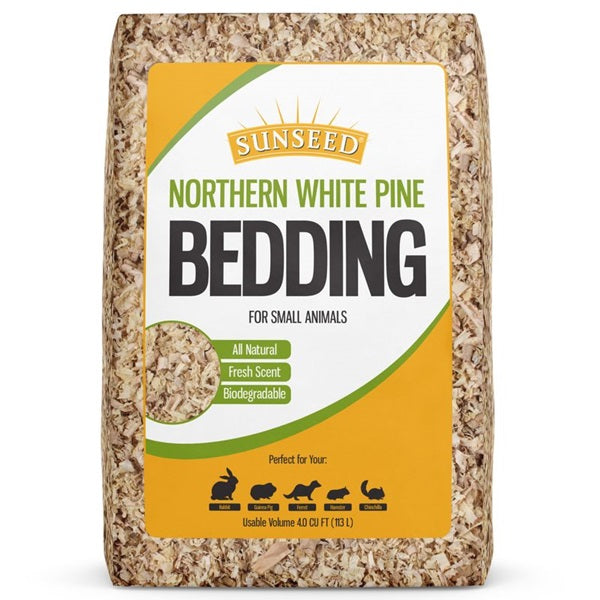 Sunseed Northern White Pine Bedding - 1200 cu in - Small Animal Bedding