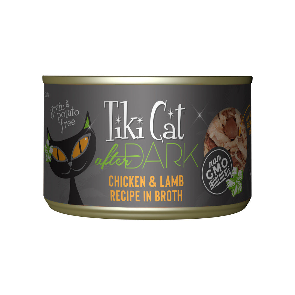 Tiki Cat After Dark Grain-Free Chicken & Lamb Canned Cat Food, 5.5oz Can or 8-Pack