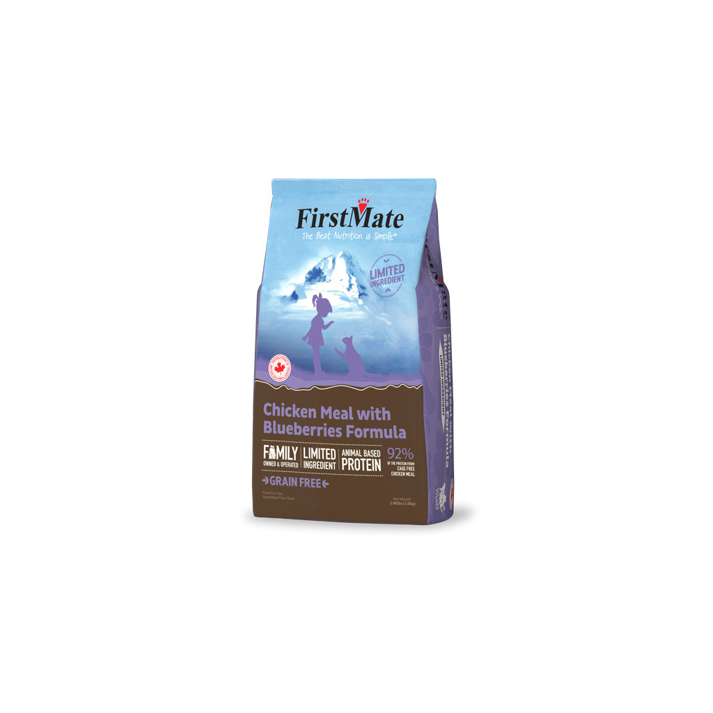 FirstMate Grain Free Chicken & Blueberries Cat Food - 4 lb Limited Ingredient Diet