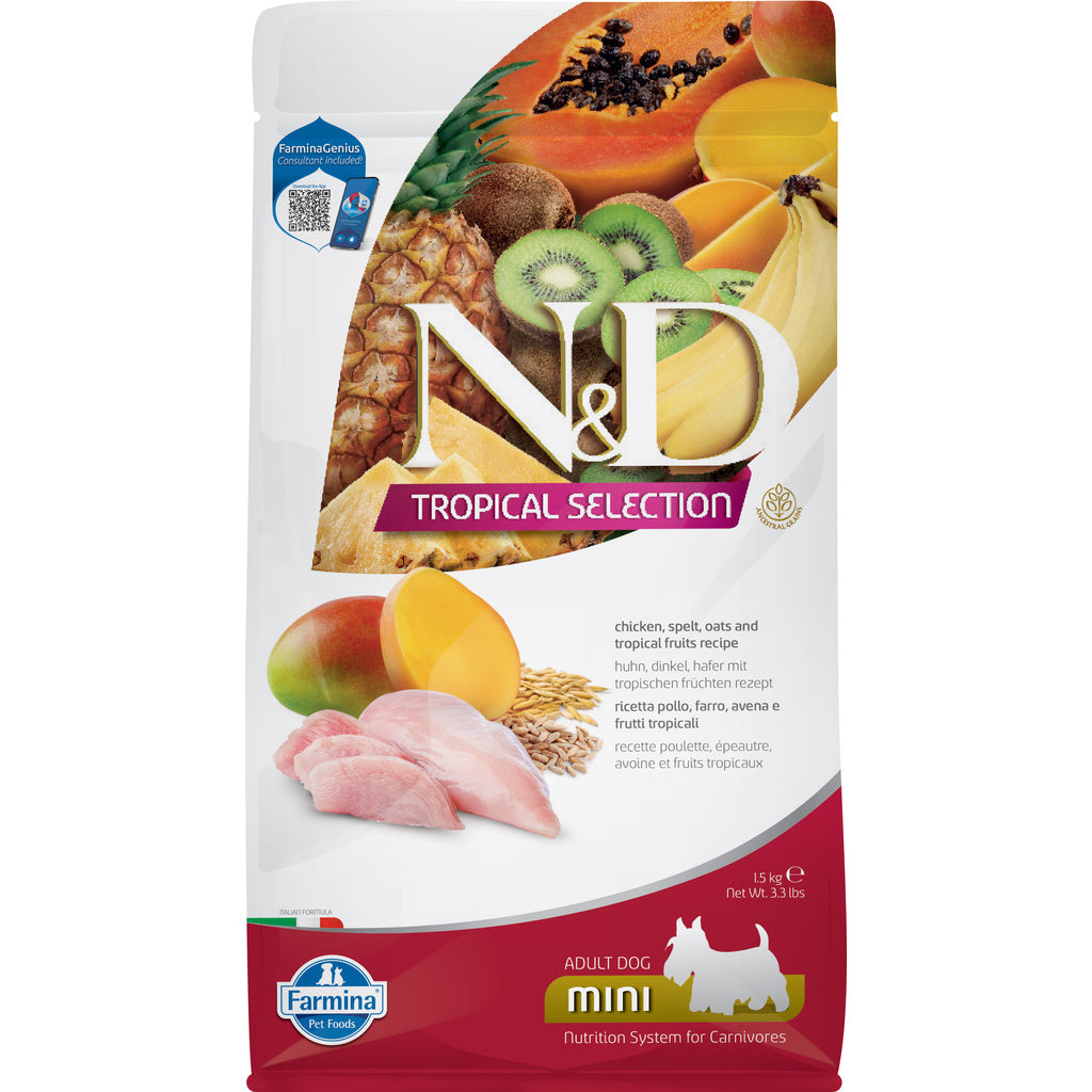 Farmina N&D Tropical Chicken Mini Adult Dog Food - 5kg / 11lb