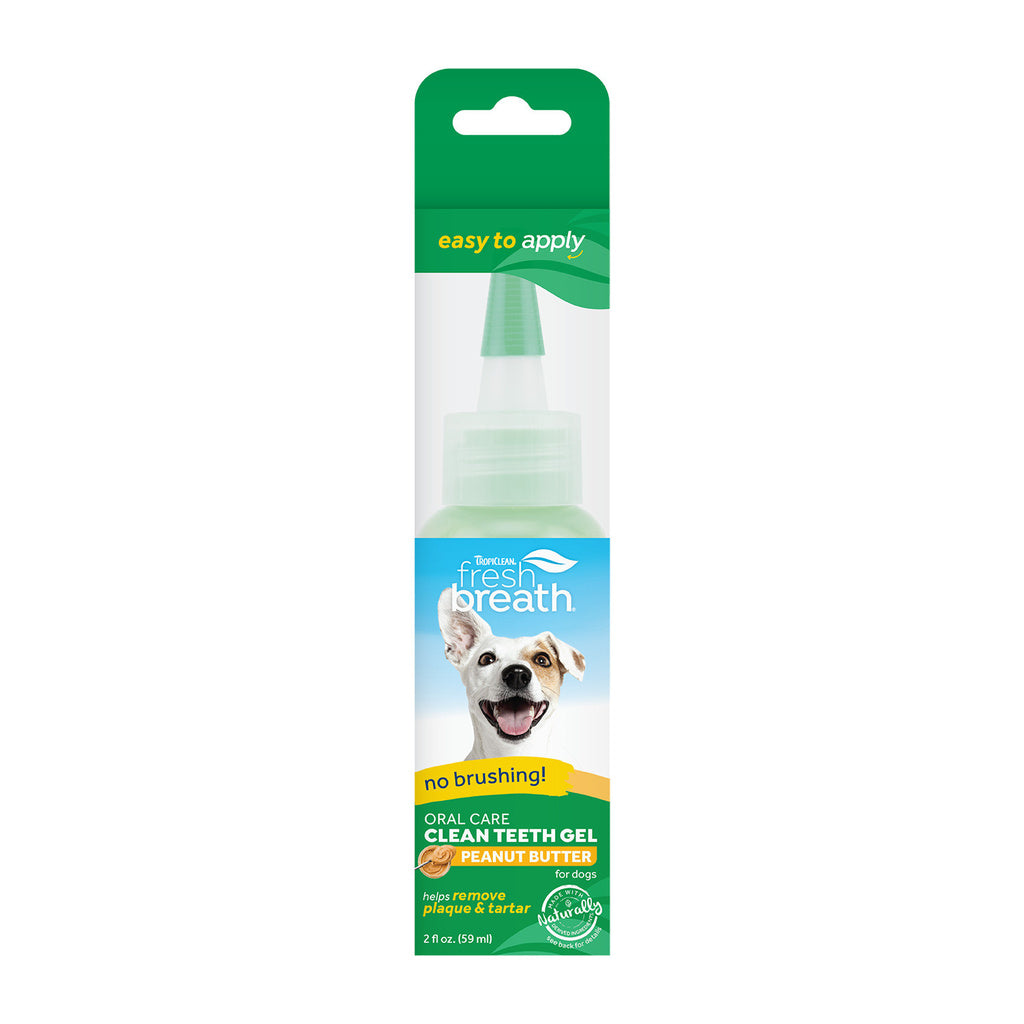 Fresh Breath by TropiClean Clean Teeth Oral Care Gel Peanut Butter For Dogs 2oz