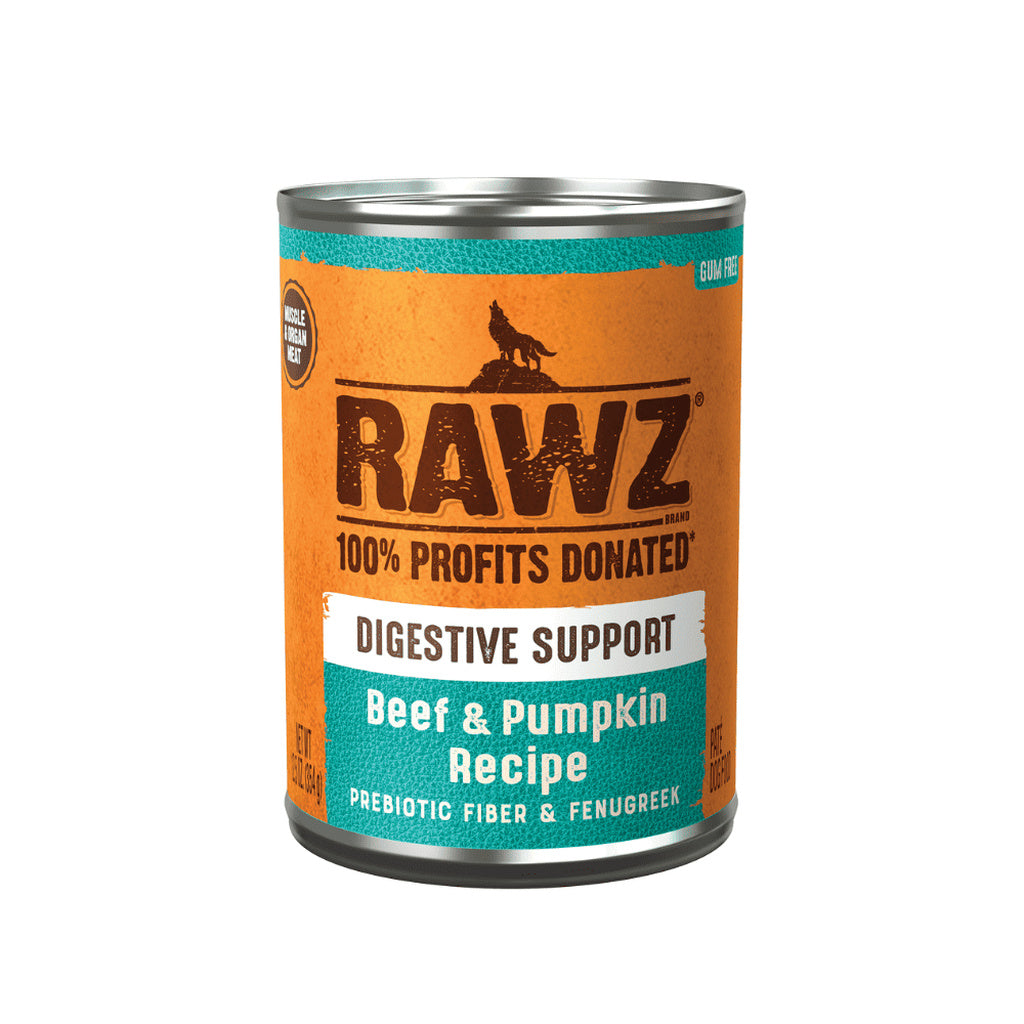 RAWZ Digestive Support Beef & Pumpkin Wet Dog Food, 12.5 oz Can