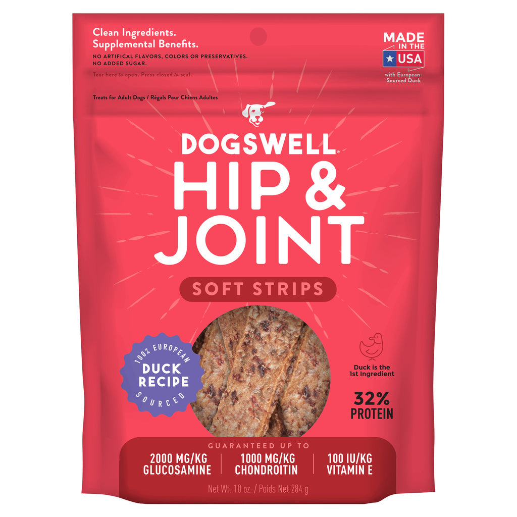 Dogswell Soft Strips Hip & Joint Dog Treats - Duck - 10 oz